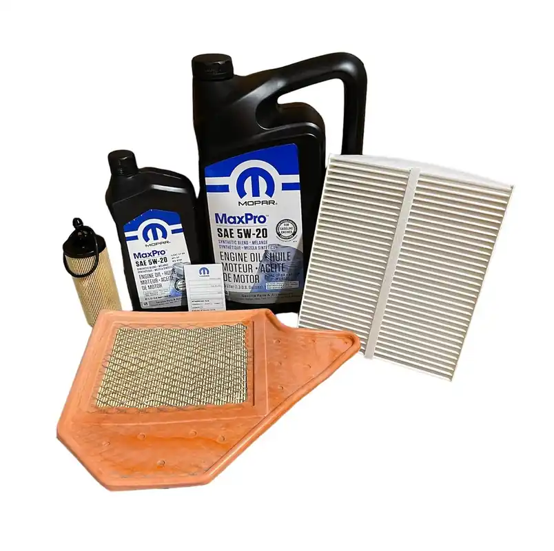 Zwrot pieniędzy Mopar 5W20 6l + Filtry Chrysler Town & Country 3.6l 2014-