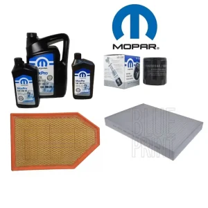 Najlepsza cena Mopar 5W20 7l + Filtry Dodge Challenger 2011- v8 5.7l