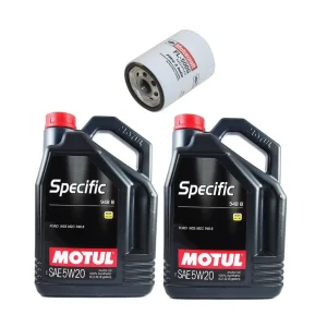 Najlepsza cena Motul 5W20 10l + Filtr Oleju Motorcraft Ford Mustang Gt 5.0 2018-