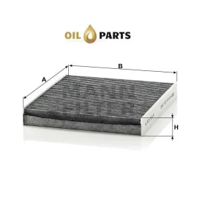 Filtr Kabinowy Węglowy Mann Cuk 2545 Porsche Panamera Premium