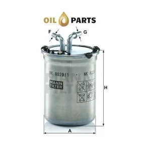 Darmowa dostawa Filtr Paliwa Mann wk8029/1