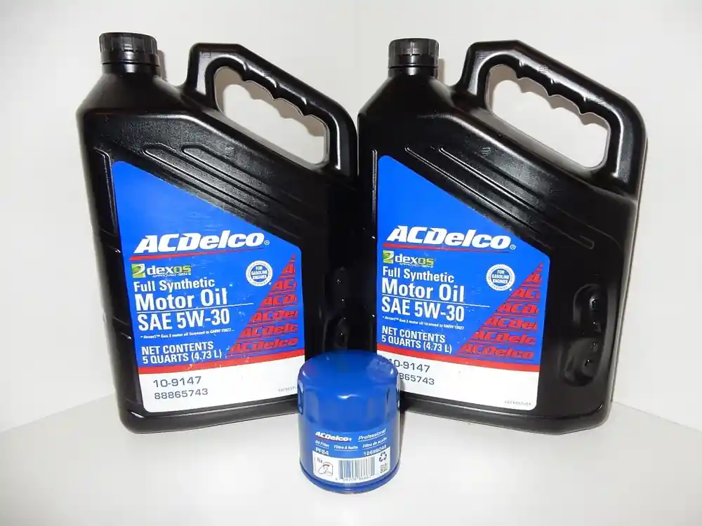 Oferta Olej 5W30 + Filtr Oleju Acdelco Chevrolet Camaro 6.2l 2016 -