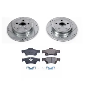 Tarcze Pełne 330mm + Klocki z17 Tył Powerstop Jeep Grand Cherokee wk2 Dodge Durango Wd Bezpieczna płatność
