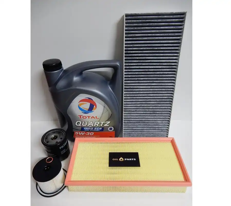 Zwrot pieniędzy Zestaw Olej Total 5W30 5l +Kpl. Filtrów Peugeot 807 2.0 2.2 Hdi