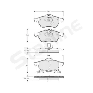 Wysoka jakość Klocki Hamulcowe Przód Starline Bd s081 Opel