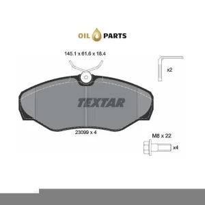 Zwrot pieniędzy Klocki Hamulcowe Przód Textar 2309902