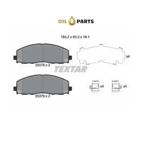 Szybka dostawa Klocki Hamulcowe Przód Textar 2537801