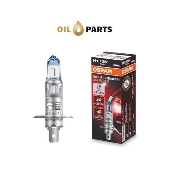 Oryginalny ŻARÓWKA OSRAM H1 Night Breaker Unlimited +110% karton 1szt.