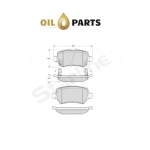 Klocki Hamulcowe Tył Starline Bd s320 Opel Darmowa dostawa