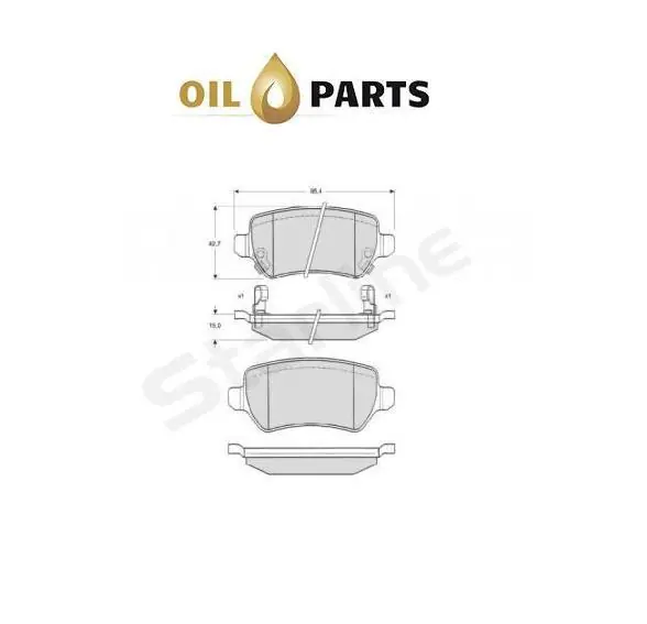 Klocki Hamulcowe Tył Starline Bd s320 Opel Darmowa dostawa
