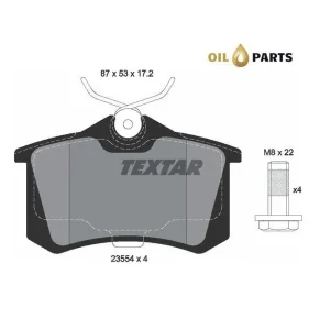 Klocki Hamulcowe Tył Textar 2355402 Wyprzedaż