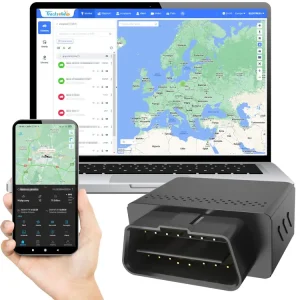 Oferta limitowana Lokalizator GPS 4G/2G, OBD2, do pojazdów (VL512) + Karta telemetryczna + Se