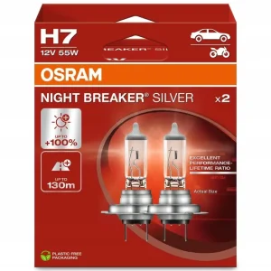 OSRAM NIGHT BREAKER SILVER H7 12V 55W PX26d Żarówka Halogenowa +100% Rabat
