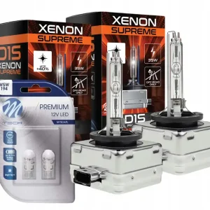 Nowość 2x Żarówka D1S Xenon Palnik Żarnik EM Supreme 6000K 35W 85V Super White W5W