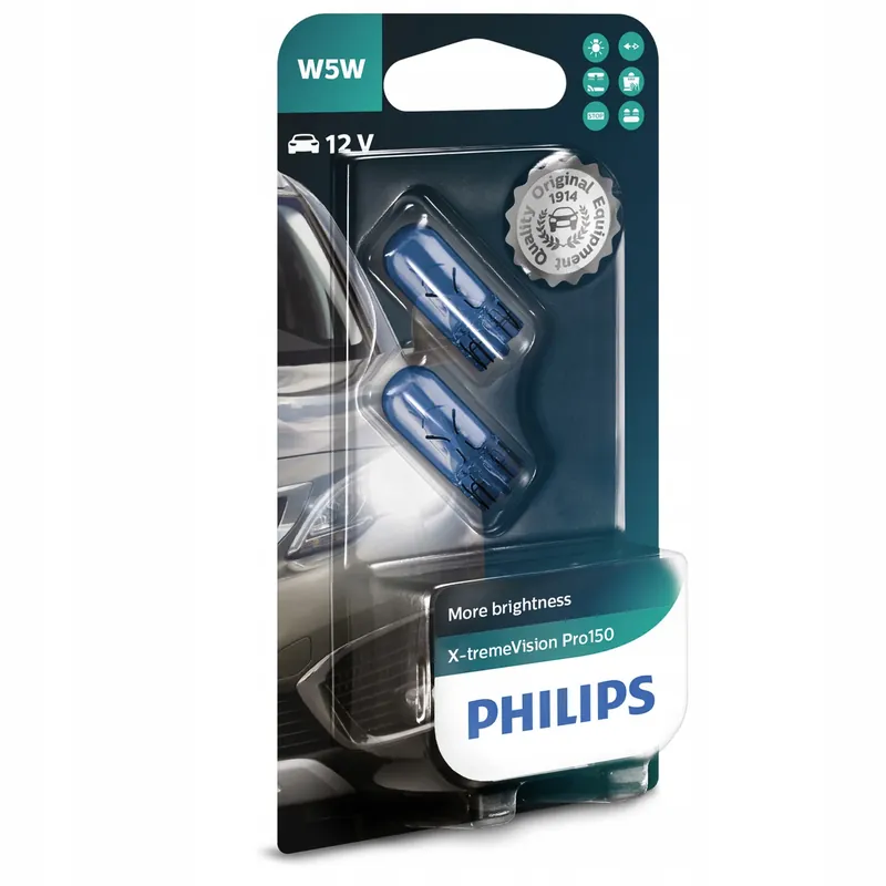 Zamów teraz Philips Żarówka W5W X-Treme Vision Pro150 +150%