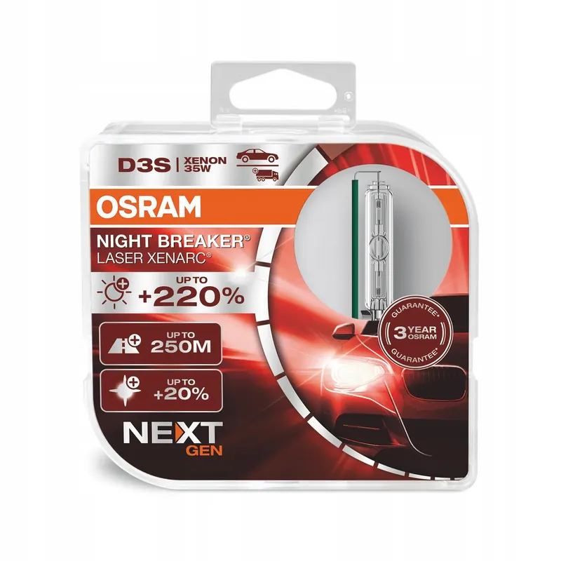 Oferta limitowana Żarnik XENON Osram D3S NIGHT BREAKER +220% ORYG