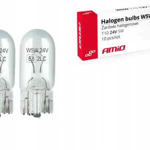 Żarówki W5W T10 5W W2.1x9.5d 12V 10szt Darmowa dostawa