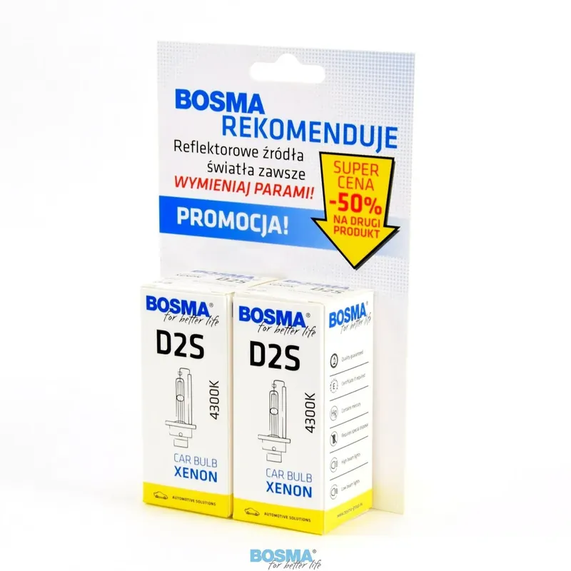 Bosma xenon Duo Pack D2S 85V/35W 4300K - 2szt Darmowa dostawa