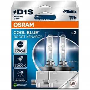 Najlepsza cena D1S OSRAM 12V 24V 35W PK32d-2 COOL BLUE BOOST 7000K 2szt