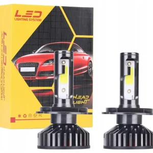 MINI ŻARÓWKI X-TREME LED H4 COB 100W 20000LM MAŁE Bezpieczna płatność
