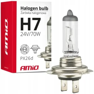 Kup teraz Żarówka halogenowa H7 24V 70W filtr UV HOMOLOGACJA E4 MOCNA ŻARÓWKI