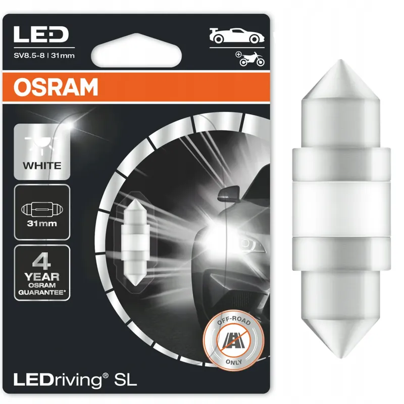 Osram Żarówka Led Premium New C5W 31mm 6000K BIAŁA Bezpieczna płatność