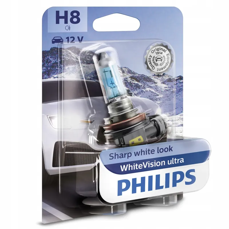 Philips Żarówka H8 White Vision Ultra 3800K Rabat
