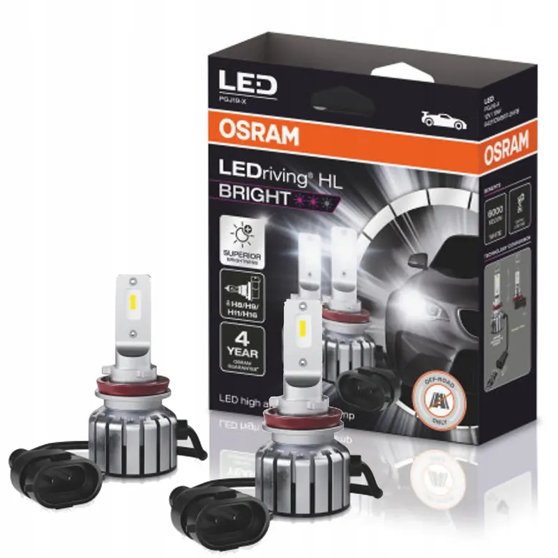 Wysoka jakość Żarówki OSRAM LEDriving HL BRIGHT +300% H8/H11/H16
