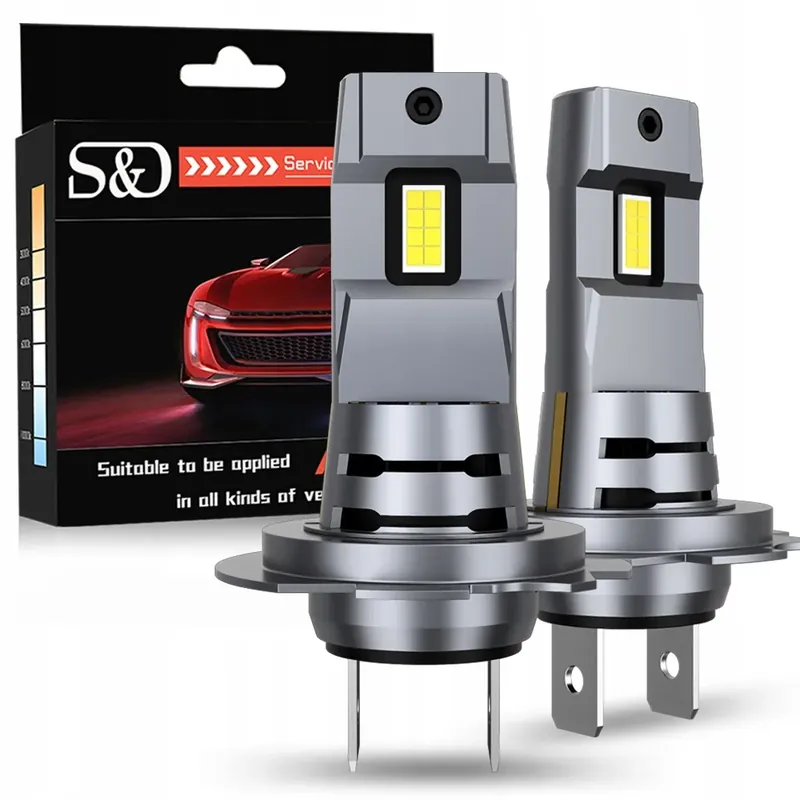 ŻARÓWKI LED S&D i7s H7 CSP LIGHT +400% 20000LM Darmowa dostawa