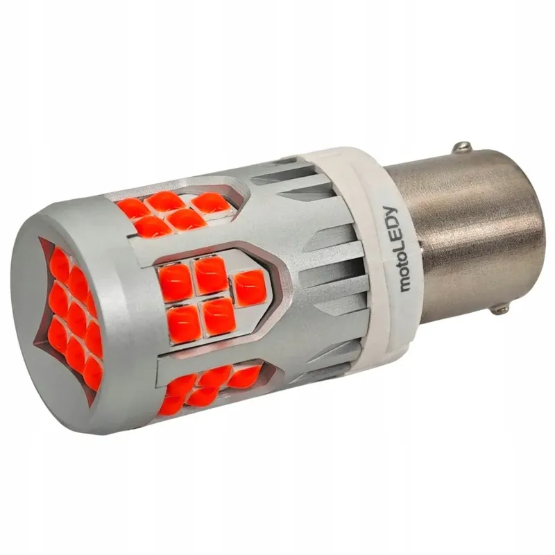 Zamów teraz żarówka P21W LED BA15S 10-50V bez błędu czerwona 2800lm mocna