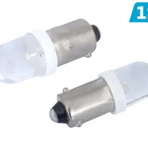 Niska cena Żarówka VISION H6W BAX9s 12V LED wypukła, biała, 2 szt.