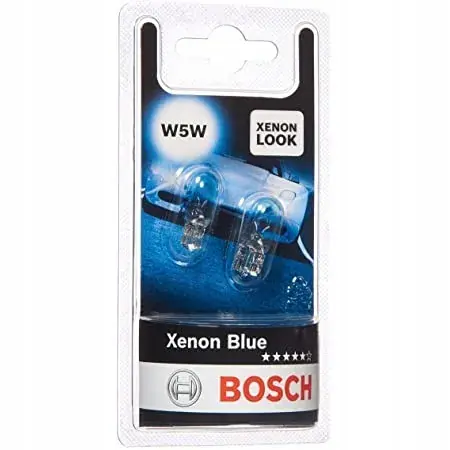 BOSCH ŻARÓWKI W5W 12V 5W XENON LOOK BLUE 2szt Ekspresowa dostawa