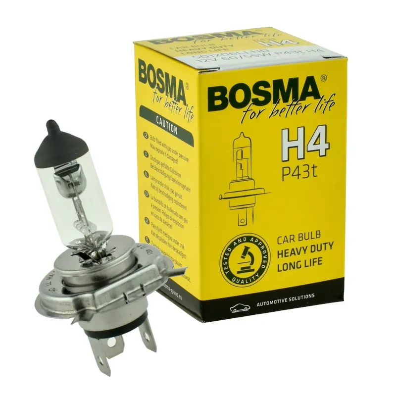 Żarówka samochodowa H4 Bosma 12V 60/55W LLHD -6722- - 1szt Oryginalny