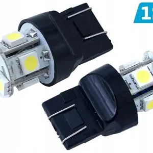 Zwrot pieniędzy Żarówka VISION W21/5W (T20q) 12V 8x 5050 SMD LED, biała, 2 szt.