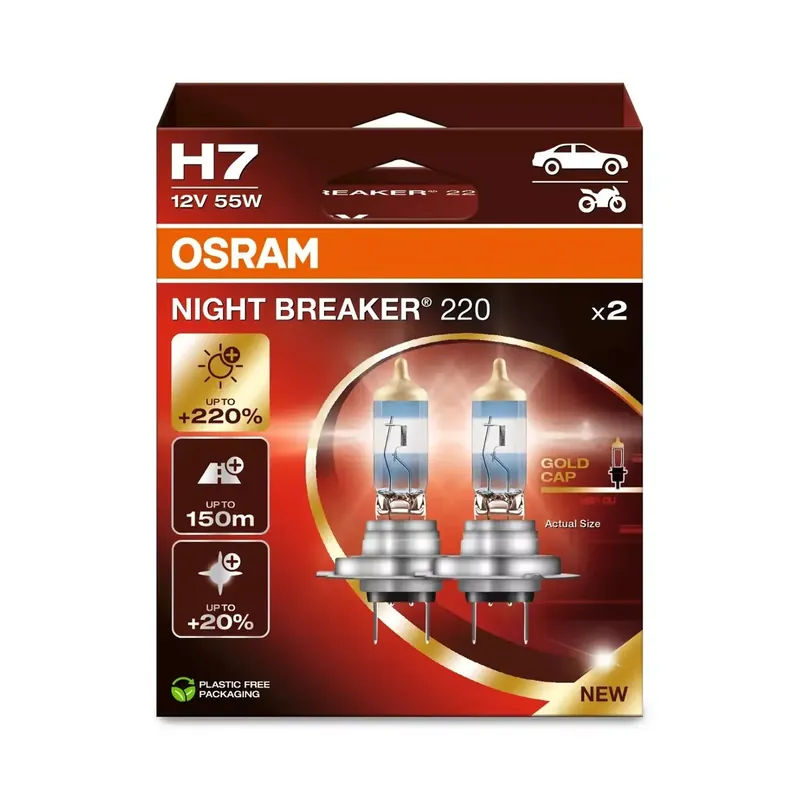OSRAM Żarówki Osram NIGHT BREAKER LASER +220% EKO 2HB Wysoka jakość