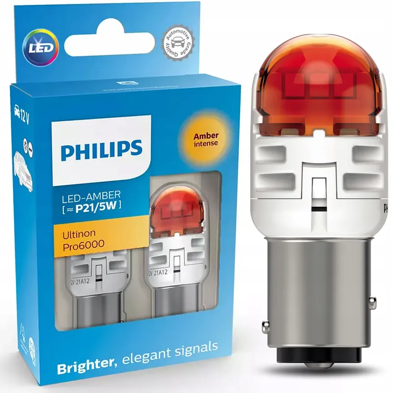 Darmowa dostawa Philips Żarówka Led P21/5W POMARAŃCZOWA Pro6000