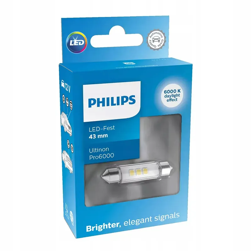 Philips Led Festoon 43mm 6000K Ultinon Pro6000 SI Rabat