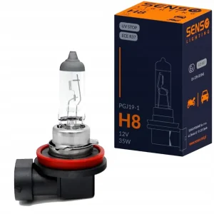 Promocja ŻARÓWKA SENSO H8 12V 35W PGJ19-1 HOMOLOGACJA E4