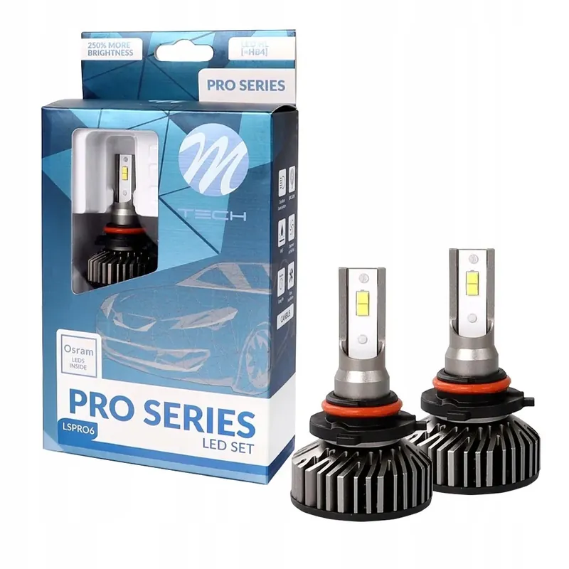 ŻARÓWKI HB4 LED SET M-TECH PRO SERIES 5000ML 12V Szybka dostawa