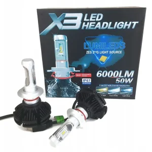 ŻARÓWKI LED HB4 9006 LUMILEDS ZES X3 100W 12000LM Szybka dostawa