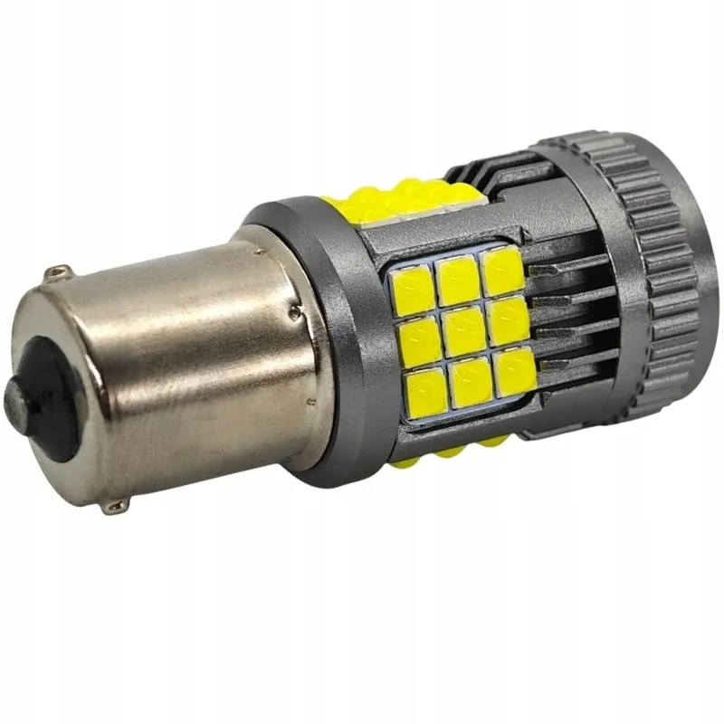 Popularny P21W LED bez błędu BA15S 12V-24V CANBUS 2600lm biała mocna