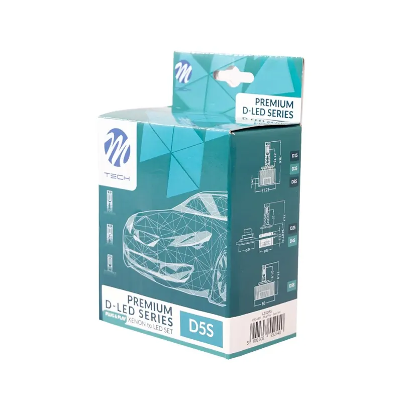 Ekspresowa dostawa ZESTAW LED XENON D5S 6000K /2SZT lzxd5s M-Tech