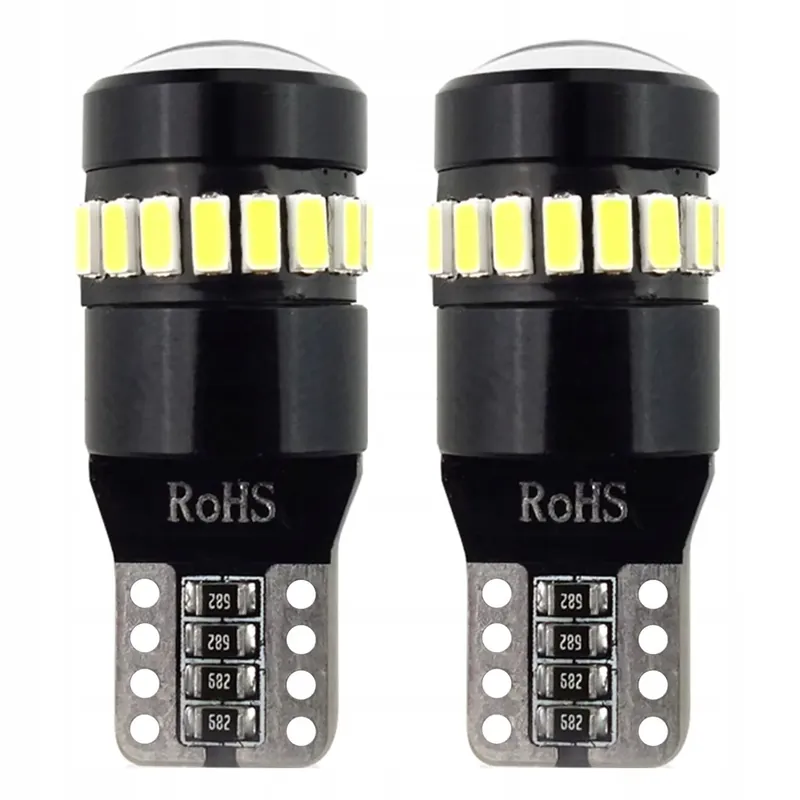 Zwrot pieniędzy Żarówki LED CANBUS 18SMD 3014 + 1SMD 1SMD T10 W5W White 12V 24V AMIO-02446