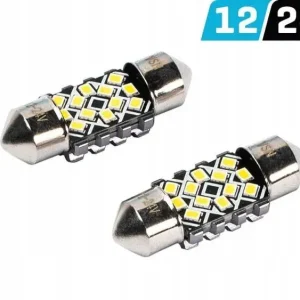 Żarówka VISION Festoon SV8.5 31 mm 12/24V 12x 2016 SMD LED, CANBUS, biała, Premium