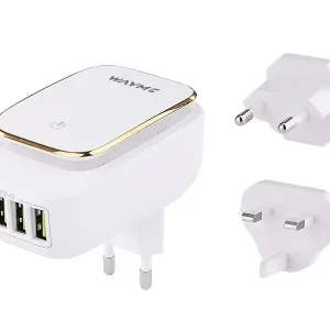 Ładowarka sieciowa 4x USB 4.4A z dotykową lampką LED + adaptery - wtyczki d Kup teraz