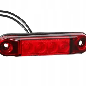 Lampa obrysowa typu SLIM 4x LED, 12/24V, czerwona Tylko dziś