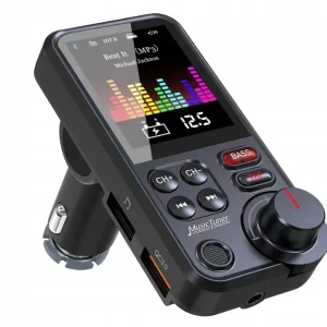 Promocja Transmiter FM Bluetooth do auta Nadajnik MP3 USB ładowarka Głośnomówiący