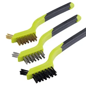 Zestaw 3 szczotek - nylon, mosiądz, stal nierdzewna Zwrot pieniędzy