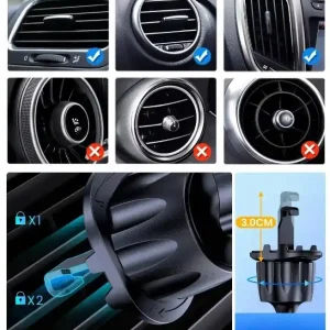 Oferta limitowana Uniwersalny TOPK uchwyt do samochodu na telefon obracany obrotowy o 360°