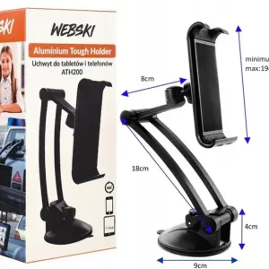 Bezpieczna płatność ALUMINIOWY UCHWYT SAMOCHODOWY TABLET 7 DO 11cali